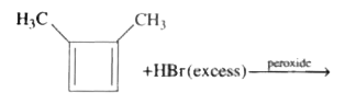 Consider the following reaction       How many different products (including stereoisomers) would be formed ?