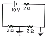 दर्शाए गये परिपथ में सेल से होकर प्रवाहित धारा है