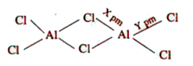 Dimeric aluminium chloride and respective bond lengths are given below