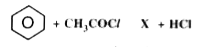 In 'X', aromatic carbon in attached to