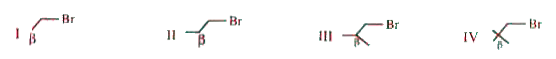 Arrange the following in the increasing order of effect of beta -  branches on he rate of SN^2  reactions