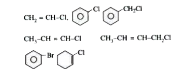 How many of the following does not undergo nucleophilic substitution easily under normal conditions