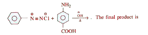 when an primay aromatic amine is treated with NaNO(2)+HCl at 0^(0)-5^(0)C, a diazonium salt is formed and the reaction is called diazo reaction. In this reaction mineral acid must be added to prevent the coupling reaction of diazonium salt with excess of aryl amine. Diazonium salt is highly useful in the synthesis of number of coloured dyes.   In the given reaction