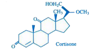 The functional groups in cortisone are: