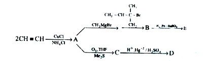 Find structure of compound E :