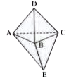 Find the equivalent resistance of the triangular bipyramid between the points   A) A and C B) D and E   Assume the resistance of each brach to be R.