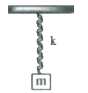 For the spring pendulum shown in fig, the value of spring constant is 3 xx10^4 N//m and amplitude of oscillation is 0.1m. The total mechanical energy of oscillating system is 200 J. mark out the correct option(s)