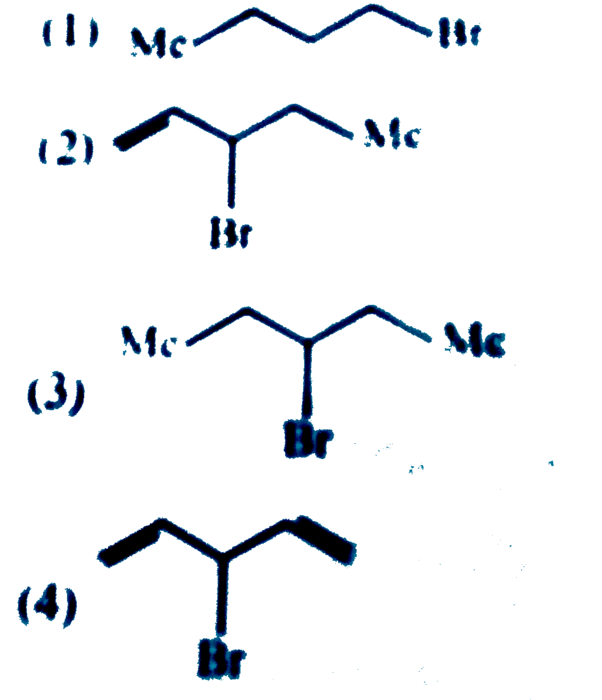Among the following alkyl bromide correct order of S(N)1 reactivity is :