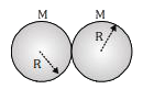 एक धातु के समान आकार के दो गोले एक दूसरे को स्पर्श करते हुए रखे गये है। सिद्ध कीजिये कि उनके बीच गुरुत्वाकर्षण बल उनकी त्रिज्या की चतुर्थ घात के समानुपाती होगा।