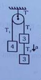 Find a, T(1),T(2),T. (masses are in Kg)