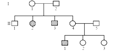 Study the given pedigree chart and answer the given questions :-