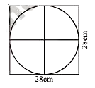 Find the area of a circle inscribed in a square of side 20 cm.