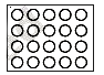 Shade: (3)/(4) of the circle in box (d)