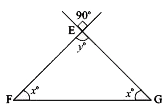 Find the values of the unknowns ‘x’ and ‘y’ in the following diagrams.