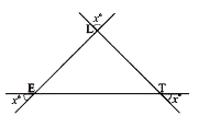 Find the values of the unknowns ‘x’  in the following diagrams.