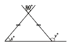 Find the values of x and y in the following figures.