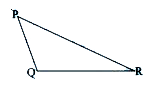 In Delta PQR measure the lengths PQ and QR as well as angleQ. Now, construct a triangle with these three measurements on a sheet of paper. Place this triangle over DeltaPQR. Are the triangles congruent? What criterion of congruency applies over here ?