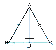 ABC is an isoscles triangle with bar(AB)= bar(AC) and bar(AD) is one of its altitudes. Is BD = CD ? Why or why not?