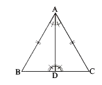 In the following picture, the equal angles in the two triangles are shown. Are the triangles congruent?