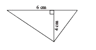 Find the area of each of the triangles.