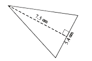 Find the area of each of the triangles.