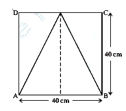 In Figure ABCD find the area of the shaded region.