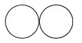 Construct two circles with same radii (radius) in such a way that they touch each other at one point only