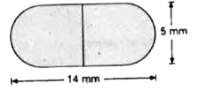दवा का एक कैप्सूल एक बेलन के आकार का है जिसके दोनों सिरों पर एक-एक 5 mm अर्धगोला लगा हुआ है। (देखें आकृति में) पूरे कैप्सूल की लंबाई 14 mm है और उस व्यास 5mm है। इसका पृष्ठीय क्षेत्रफल ज्ञात करें।