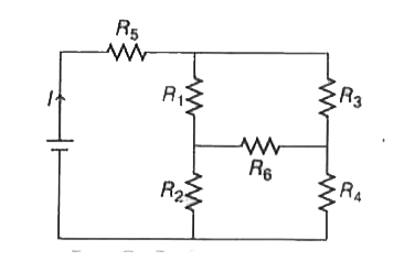 In the given circuit current I is independent of the resistance R(6) . Then