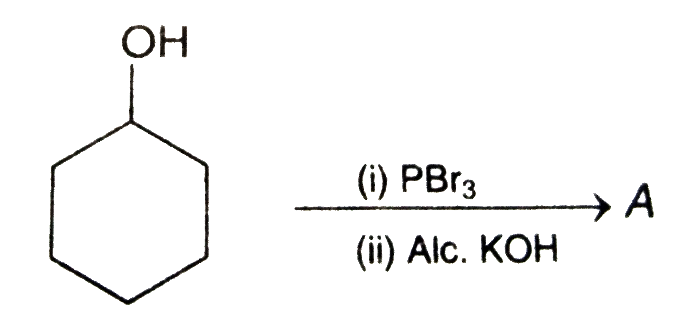 The product (A) in the following reaction is