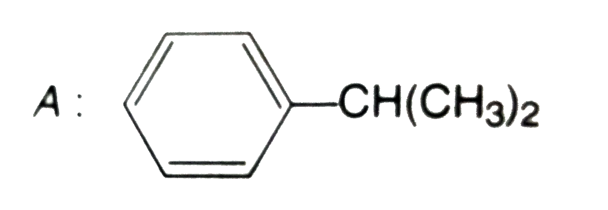 'A' is formed when benzene reacts with …………. In presence of AlCl(3)