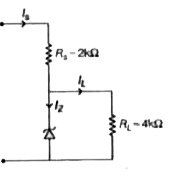 चित्र में भंजन वोल्टता = 6 वोल्ट के जेनर डायोड से बनाया विद्युत नियन्त्रक परिपथ दिखाया गया है। यदि अनियन्त्रित निवेशित विभव 10 वोल्ट तथा 16 वोल्ट के बीच बदलता है, तो जेनर डायोड में अधिकतम धारा का मान होगा