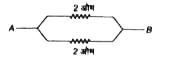 चित्र में, A और B के बीच तुल्यांकी प्रतिरोध होगा