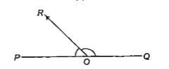 दिए गए चित्र में angleQOR = 3x और anglePOR = 2x + 10^@, तो x का मान होगा