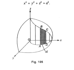 Compute the area of the portion of the cylinder surface x^(2) + y^(2) = ax situated inside the sphere   x^(2) + y^(2) + z^(2) = a^(2)
