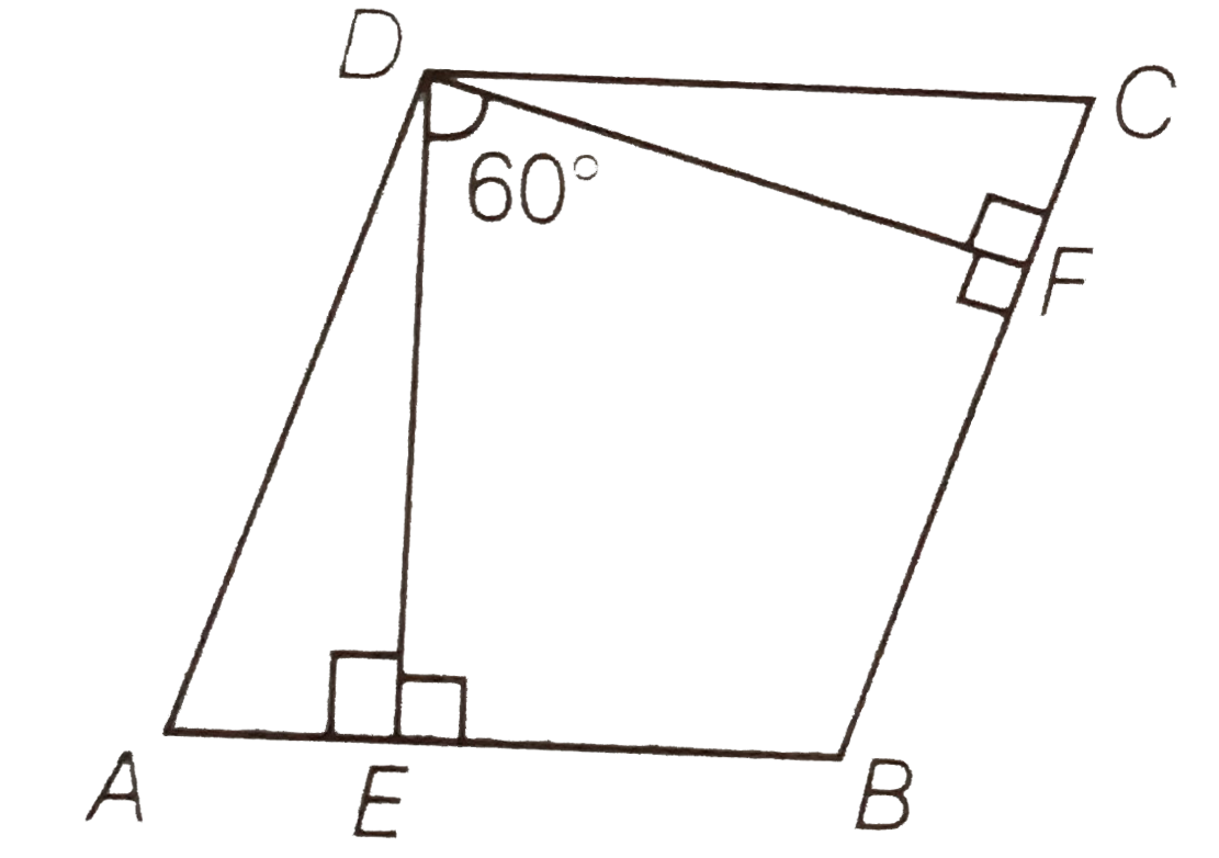 The Angle Between Two Altitudes Of A Parallelogram Through
