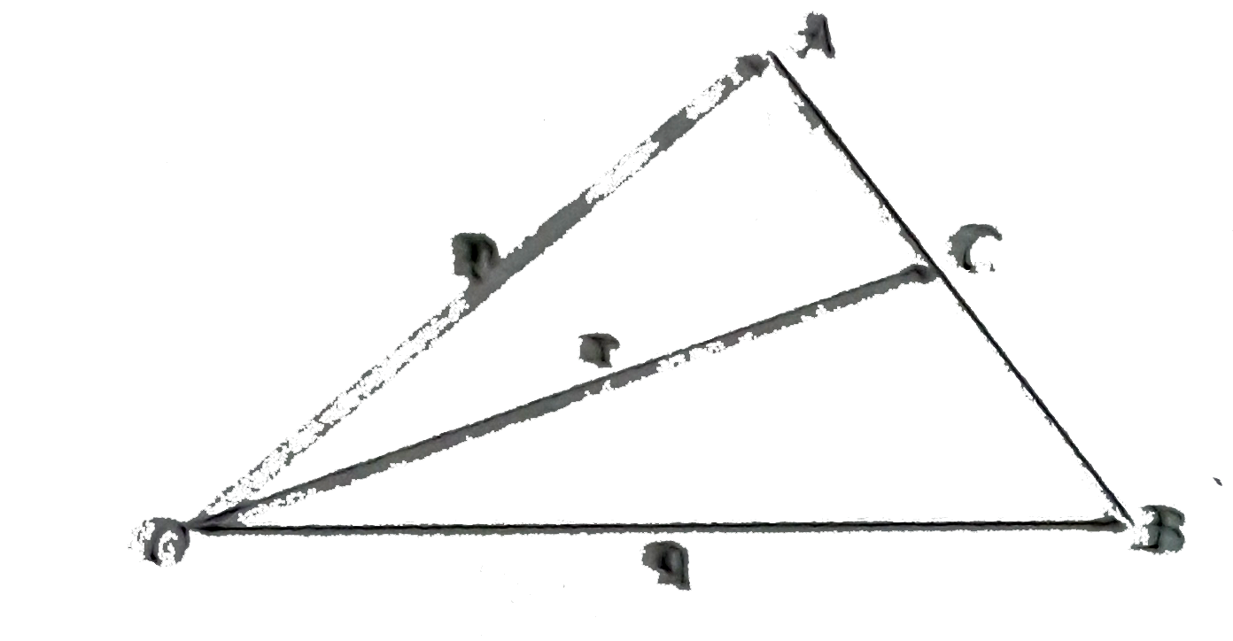 Figure show's three vectors p,q and r where C is the mid - point of AB Then which of the following relation is correct ?