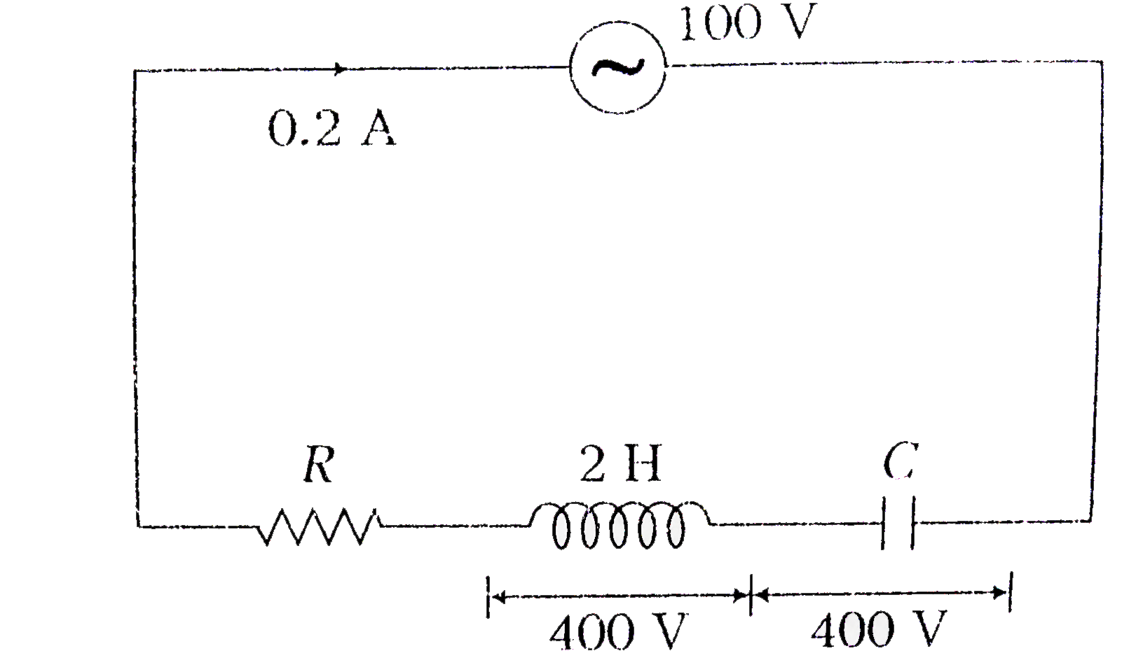 Which of the following options is correct with respect to the circuit diagram given below?