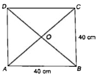 Adjoining  figure shows a square ABCD in which O is the point of intersections of diagonals AC and BD . Four squares of maximum possible area are formed  inside each four triangles AOB , BOC , COD and AOD .  What is the total area of these 4 squares ?