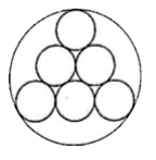 Six circles  each of unit radius are being circumscribed by another larger circle.  All the smaller circles  touch each other . What is the circumference of the larger circle ?