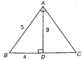 In the ajoining figure the angle BAC and angleADB are right angles .   BA=5cm, AD=3cm and BD=4cm, what is the length of DC ?