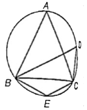 In the given figure, DeltaABC is an equilateral triangle. Find angleBEC :