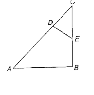 ABC and CDE are right angled triangle.  angleABC = angleCDE = 90 ^(@), D lies on AC and E lies on BC. AB = 24 cm, BC = 60 cm. If DE = 10 cm, then CD is: