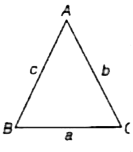 In the given triangle ABC, the length of sides AB and AC is same (i.e., b = c) and 60^(@) lt A lt 90^(@), then the possible length of BC is: