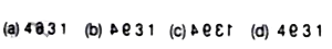 In each of the following question , four alternative are given , which   follow  the word number marked as question . You  have to select one alternative , which exactly matches   with the mirror image  of the world number in the question     1 3 9 4