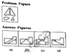 In each  of the following questions, find out which of the figures (a), (b),( c) and (d) can be formed  from  the pieces given  in problem figures.