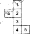 According to given figure of dice, which option is correct