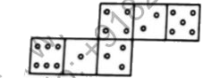 How many dots lie opposite to the face having three dots, when the given figure is foJded to form a cube?