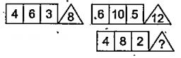 निम्नलिखित प्रश्नों में कुछ संख्या/अक्षर एक विशेष नियम से रेखाचित्रों में दिए गए है। एक संख्या/अक्षर या अक्षर समूह का स्थान रिक्त है जिसे प्रश्नवाचक चिन्ह (?) से दर्शाया गया है। चार विकल्पों में से सही विकल्प ज्ञात कीजिए।