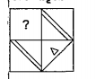 निम्नलिखित में से किस उत्तर आकृति द्वारा प्रश्न आकृति
 पूरा  होती है?